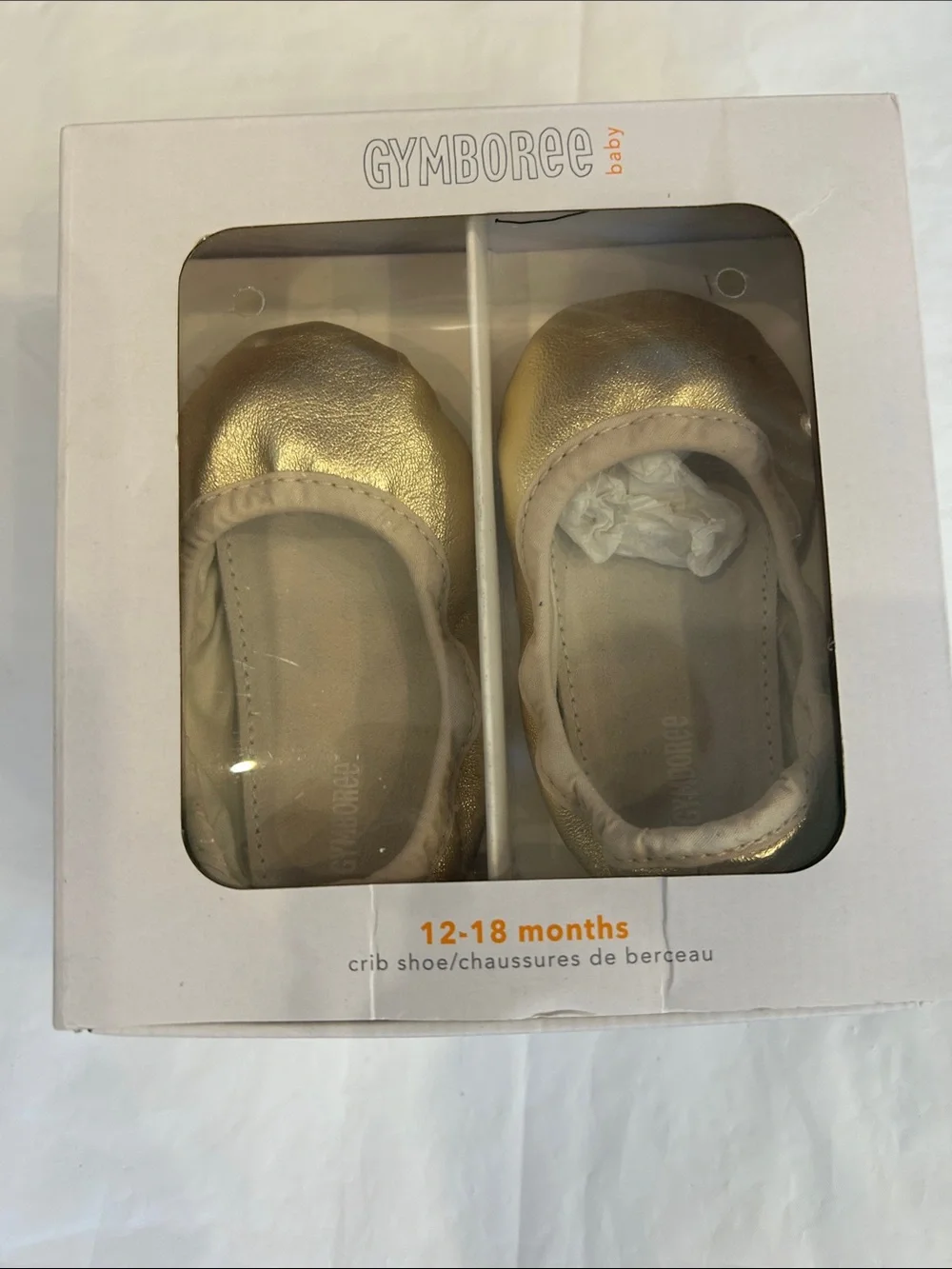 Gymboree Gold Metallic Baby Walker Shoes